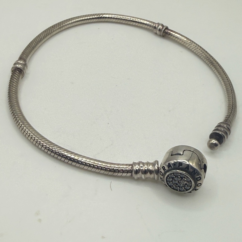 Pandora Beautiful “Signature Sterling 7.9” Charm Bracelet